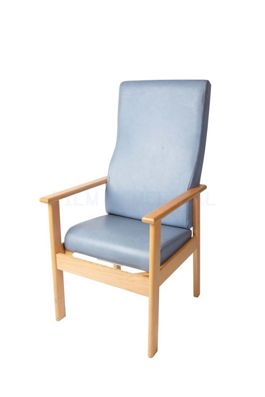 High Back Chair Blue 